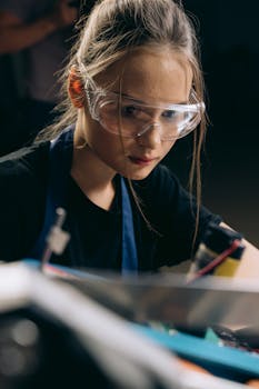 Close-up of a Beautiful Woman Wearing Clear Glasses